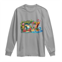 Tropical Beach Six Seven Long Sleeve Shirt Summer Island Vacation Graphic