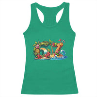 Tropical Beach Six Seven Racerback Tank Top Summer Island Vacation Graphic
