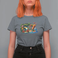 Tropical Beach Six Seven T Shirt For Women Summer Island Vacation Graphic