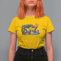 Tropical Beach Six Seven T Shirt For Women Summer Island Vacation Graphic