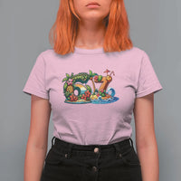 Tropical Beach Six Seven T Shirt For Women Summer Island Vacation Graphic