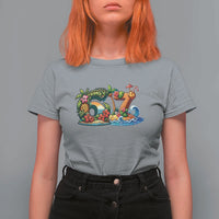 Tropical Beach Six Seven T Shirt For Women Summer Island Vacation Graphic