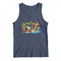 Tropical Beach Six Seven Tank Top Summer Island Vacation Graphic