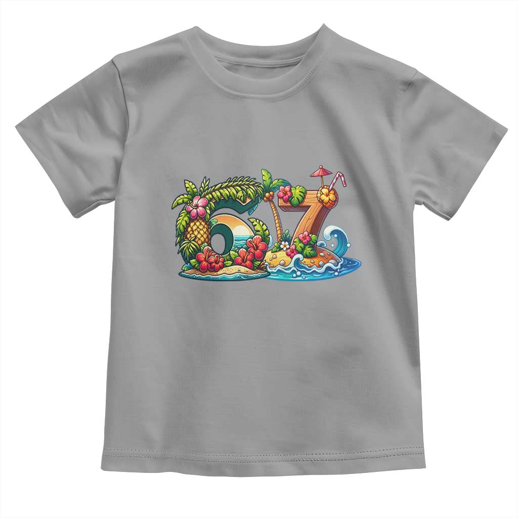 Tropical Beach Six Seven Toddler T Shirt Summer Island Vacation Graphic