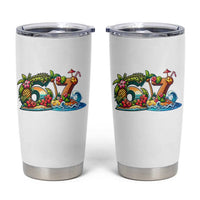 Tropical Beach Six Seven Tumbler Cup Summer Island Vacation Graphic