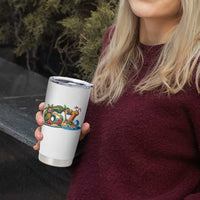 Tropical Beach Six Seven Tumbler Cup Summer Island Vacation Graphic