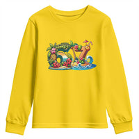 Tropical Beach Six Seven Youth Sweatshirt Summer Island Vacation Graphic