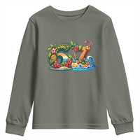 Tropical Beach Six Seven Youth Sweatshirt Summer Island Vacation Graphic