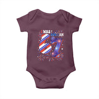 I Was Six Now I Am Seven Baby Onesie Patriotic 7th Birthday Gift