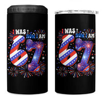 I Was Six Now I Am Seven 4 in 1 Can Cooler Tumbler Patriotic 7th Birthday Gift