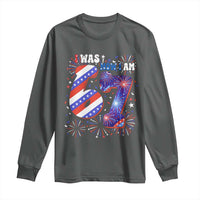 I Was Six Now I Am Seven Long Sleeve Shirt Patriotic 7th Birthday Gift