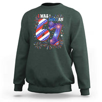 I Was Six Now I Am Seven Sweatshirt Patriotic 7th Birthday Gift