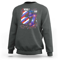 I Was Six Now I Am Seven Sweatshirt Patriotic 7th Birthday Gift