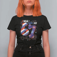 I Was Six Now I Am Seven T Shirt For Women Patriotic 7th Birthday Gift