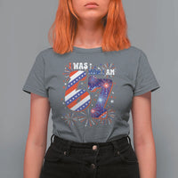 I Was Six Now I Am Seven T Shirt For Women Patriotic 7th Birthday Gift