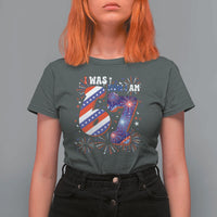 I Was Six Now I Am Seven T Shirt For Women Patriotic 7th Birthday Gift