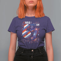 I Was Six Now I Am Seven T Shirt For Women Patriotic 7th Birthday Gift