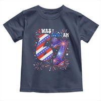 I Was Six Now I Am Seven Toddler T Shirt Patriotic 7th Birthday Gift