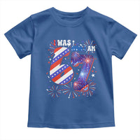 I Was Six Now I Am Seven Toddler T Shirt Patriotic 7th Birthday Gift
