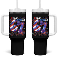 I Was Six Now I Am Seven Tumbler With Handle Patriotic 7th Birthday Gift