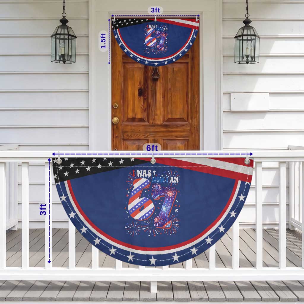 I Was Six Now I Am Seven Patriotic Fan Flag 7th Birthday Gift