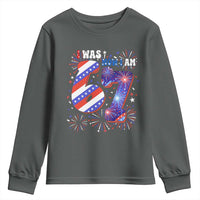 I Was Six Now I Am Seven Youth Sweatshirt Patriotic 7th Birthday Gift