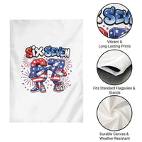 Funny Six Seven Dabbing Garden Flag Patriotic American Pride Gift