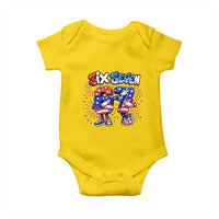 Funny Six Seven Dabbing Baby Onesie Patriotic American Pride Gift