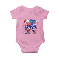 Funny Six Seven Dabbing Baby Onesie Patriotic American Pride Gift