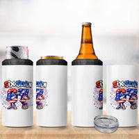 Funny Six Seven Dabbing 4 in 1 Can Cooler Tumbler Patriotic American Pride Gift