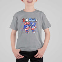 Funny Six Seven Dabbing T Shirt For Kid Patriotic American Pride Gift