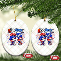 Funny Six Seven Dabbing Ceramic Ornament Patriotic American Pride Gift