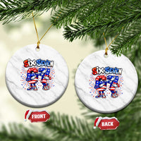 Funny Six Seven Dabbing Ceramic Ornament Patriotic American Pride Gift
