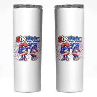 Funny Six Seven Dabbing Skinny Tumbler Patriotic American Pride Gift