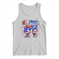 Funny Six Seven Dabbing Tank Top Patriotic American Pride Gift