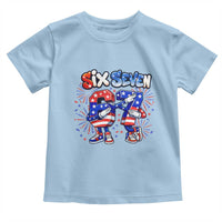 Funny Six Seven Dabbing Toddler T Shirt Patriotic American Pride Gift