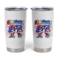 Funny Six Seven Dabbing Tumbler Cup Patriotic American Pride Gift