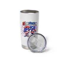Funny Six Seven Dabbing Tumbler Cup Patriotic American Pride Gift