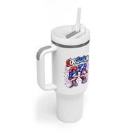 Funny Six Seven Dabbing Tumbler With Handle Patriotic American Pride Gift