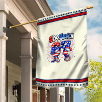 Funny Six Seven Dabbing Patriotic Garden Flag American Pride Gift