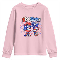 Funny Six Seven Dabbing Youth Sweatshirt Patriotic American Pride Gift