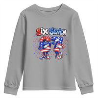 Funny Six Seven Dabbing Youth Sweatshirt Patriotic American Pride Gift
