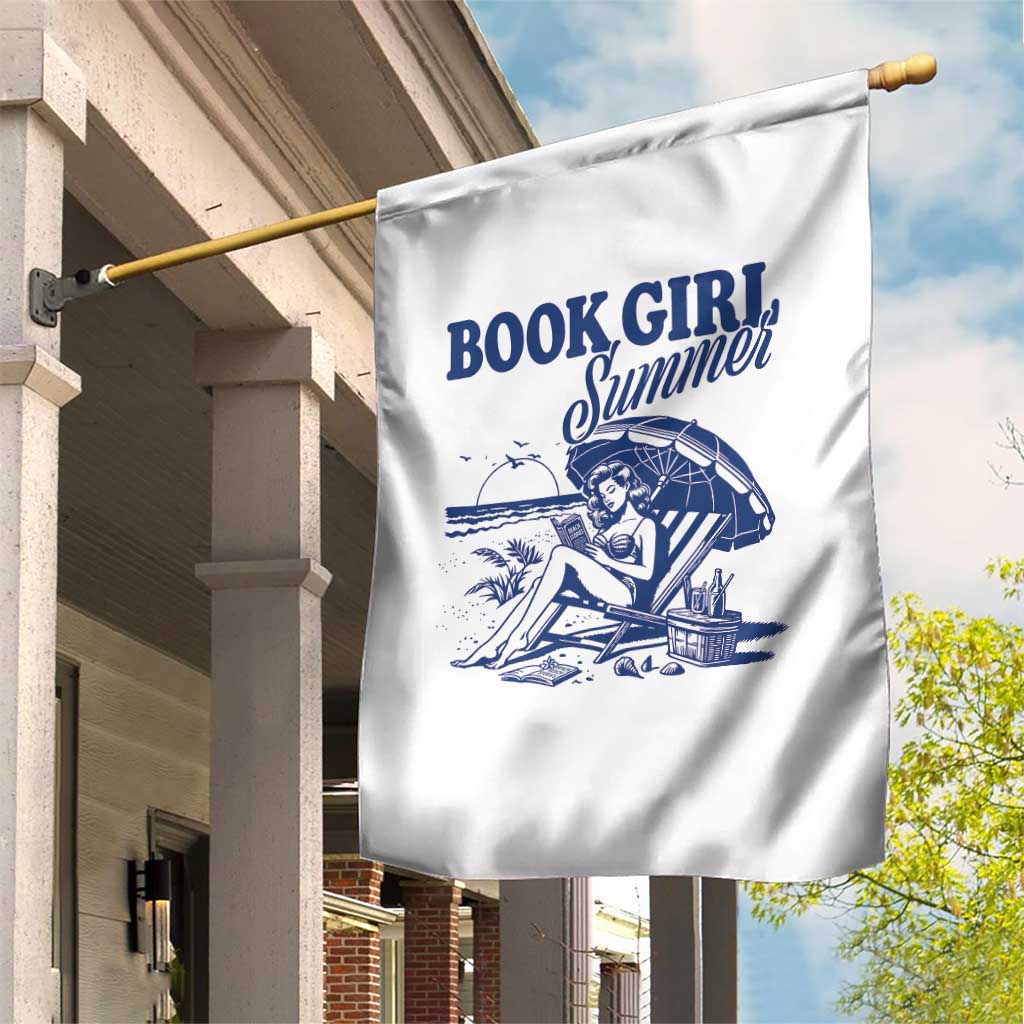 Book Girl Summer Garden Flag Funny Beach Book Lover Gift