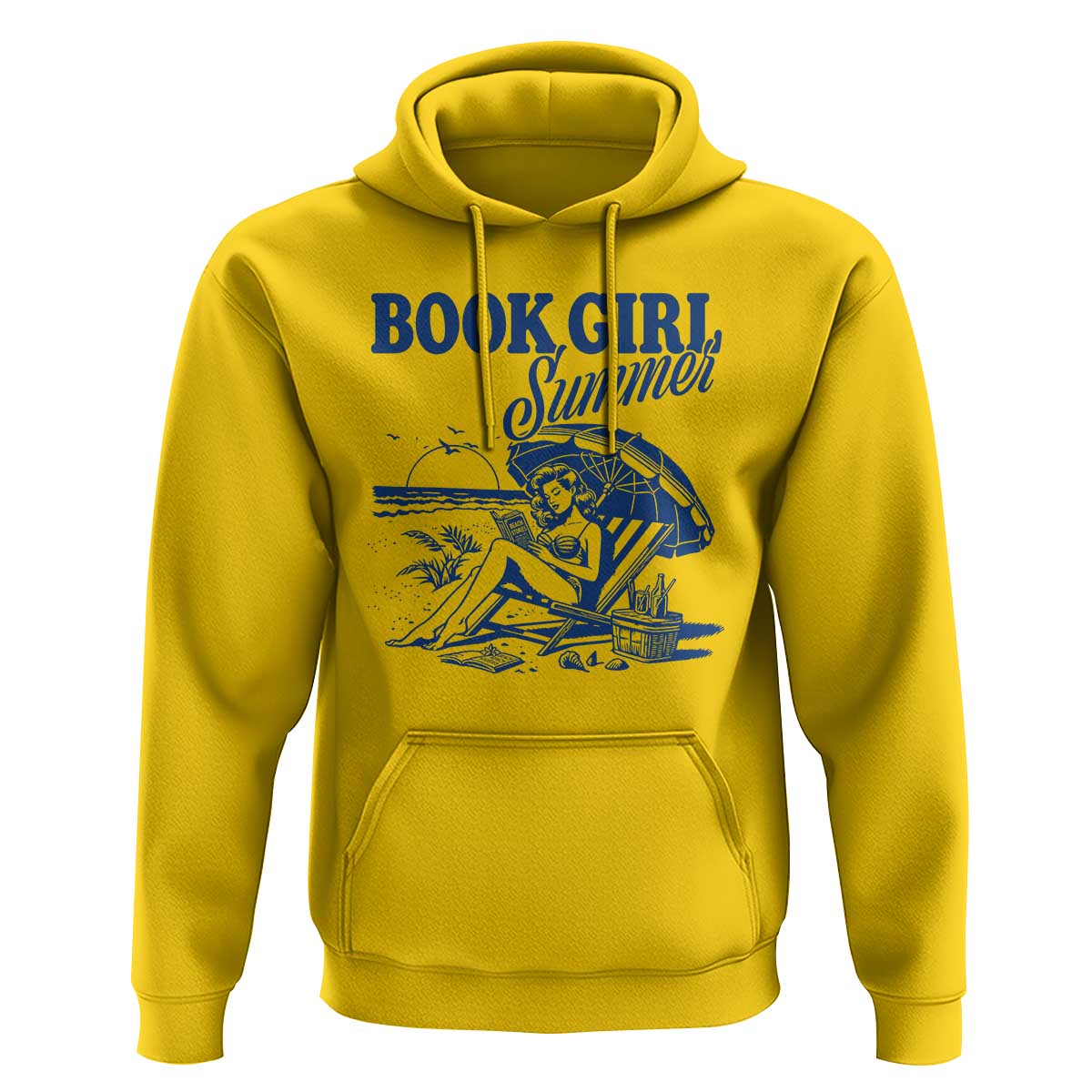 Book Girl Summer Hoodie Funny Beach Book Lover Gift