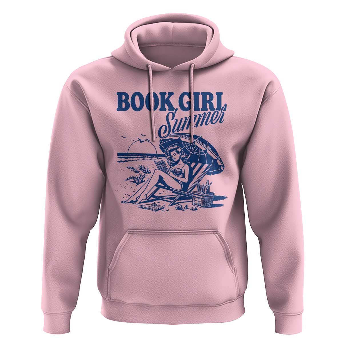 Book Girl Summer Hoodie Funny Beach Book Lover Gift