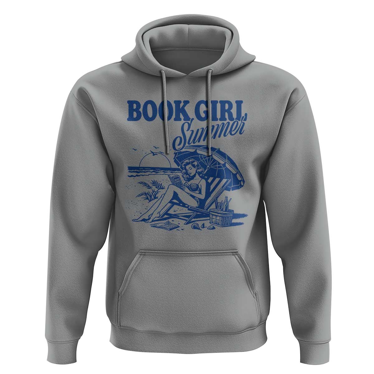 Book Girl Summer Hoodie Funny Beach Book Lover Gift