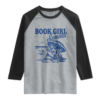 Book Girl Summer Raglan Shirt Funny Beach Book Lover Gift