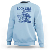 Book Girl Summer Sweatshirt Funny Beach Book Lover Gift