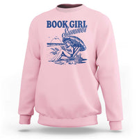 Book Girl Summer Sweatshirt Funny Beach Book Lover Gift