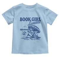 Book Girl Summer Toddler T Shirt Funny Beach Book Lover Gift